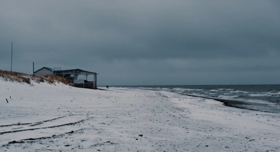 Берег Балтийского моря в Янтарном, бывшем поселке Пальмникен. Кадр из фильма Андрея Проскурякова «Пальмникенская трагедия», 2022 год © АБ-ТВ Продакшн