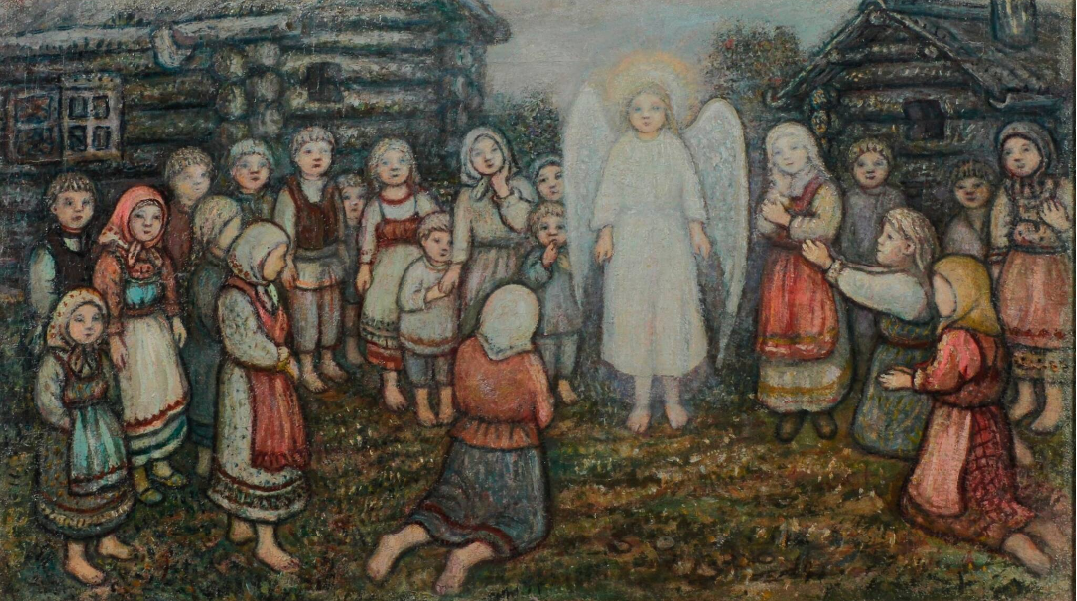 Крестьянские дети Первая четверть XX века, Костромской музей-заповедник Крестьянские дети Первая четверть XX века, Костромской музей-заповедник