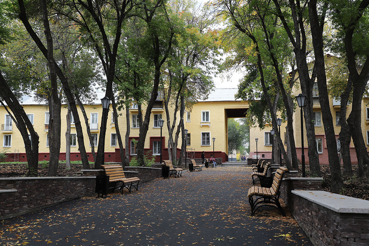 «Немецкий» квартал в Магнитогорске после капремонта и благоустройства дворов © Магнитогорский рабочий