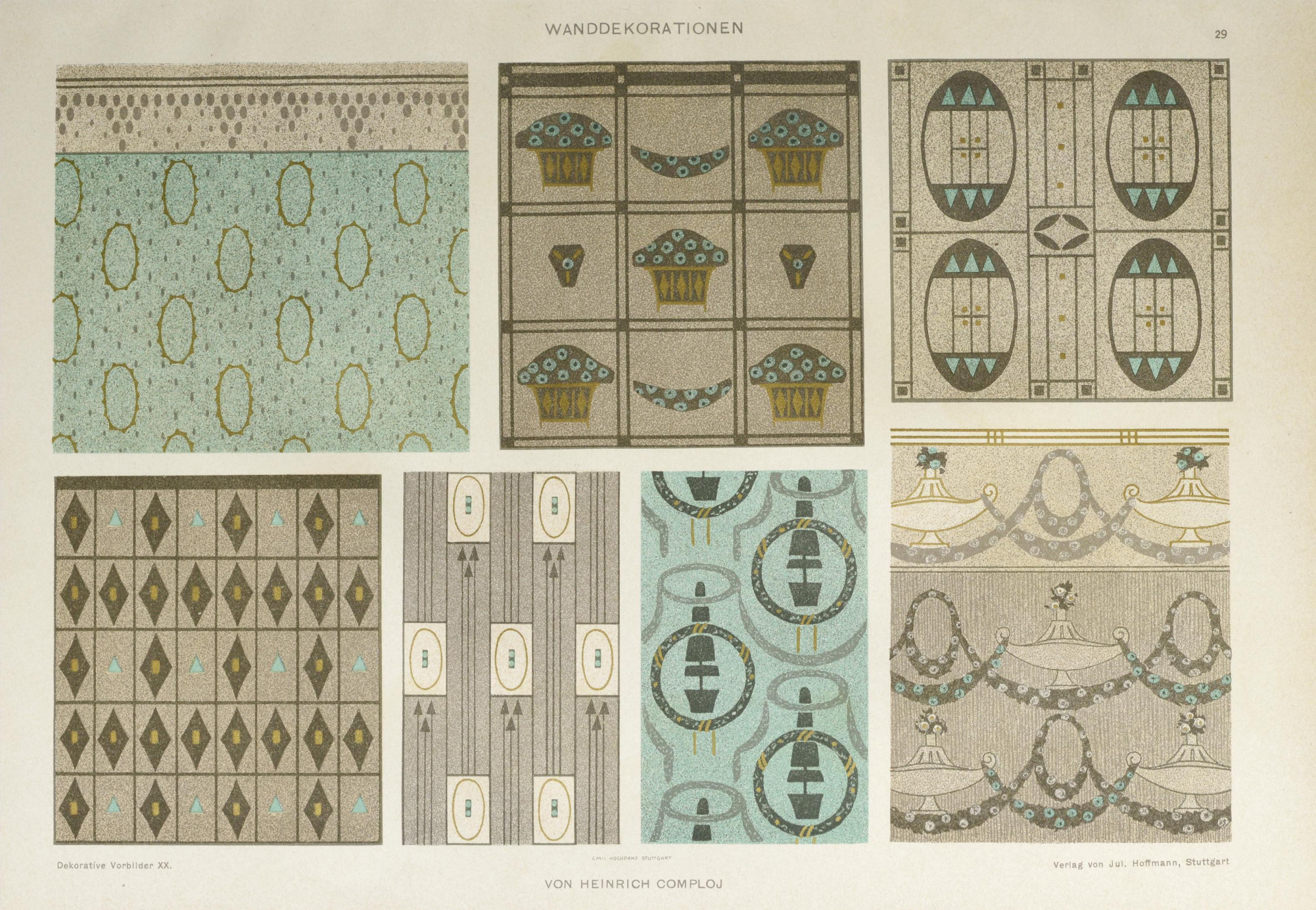 Пример разворота из каталога с орнаментами Dekorative Vorbilder за 1909 год © Universitätsbibliothek Heidelberg Пример разворота из каталога с орнаментами Dekorative Vorbilder за 1909 год © Universitätsbibliothek Heidelberg