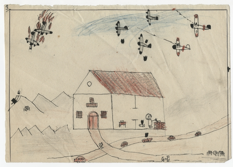 Детский рисунок времен Гражданской войны в Испании © library.ucsd.edu Детский рисунок времен Гражданской войны в Испании © library.ucsd.edu