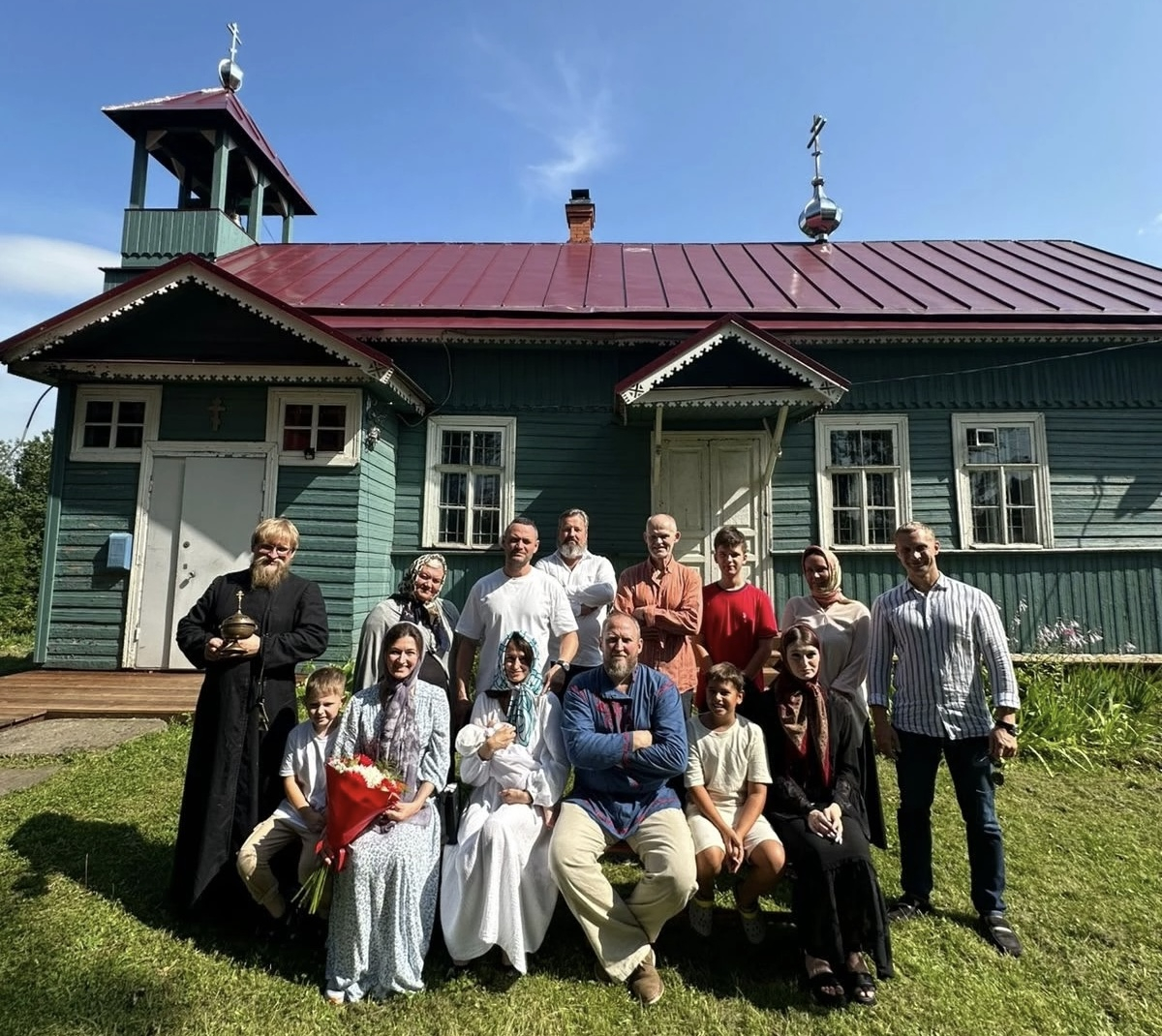 Крестины в ламповской моленной © Староверы Лампово / Вконтакте