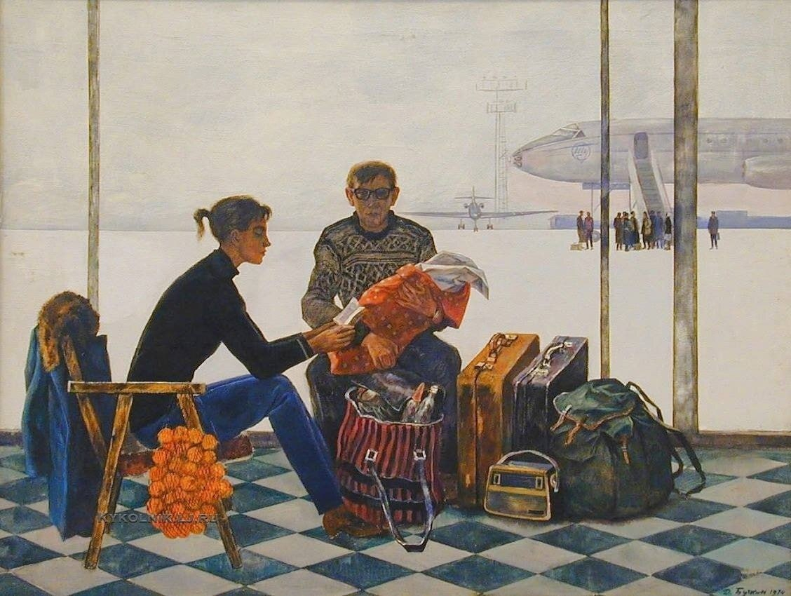 Дмитрий Бучкин. Строить новые города, 1974 год © Рыбинский музей-заповедник 