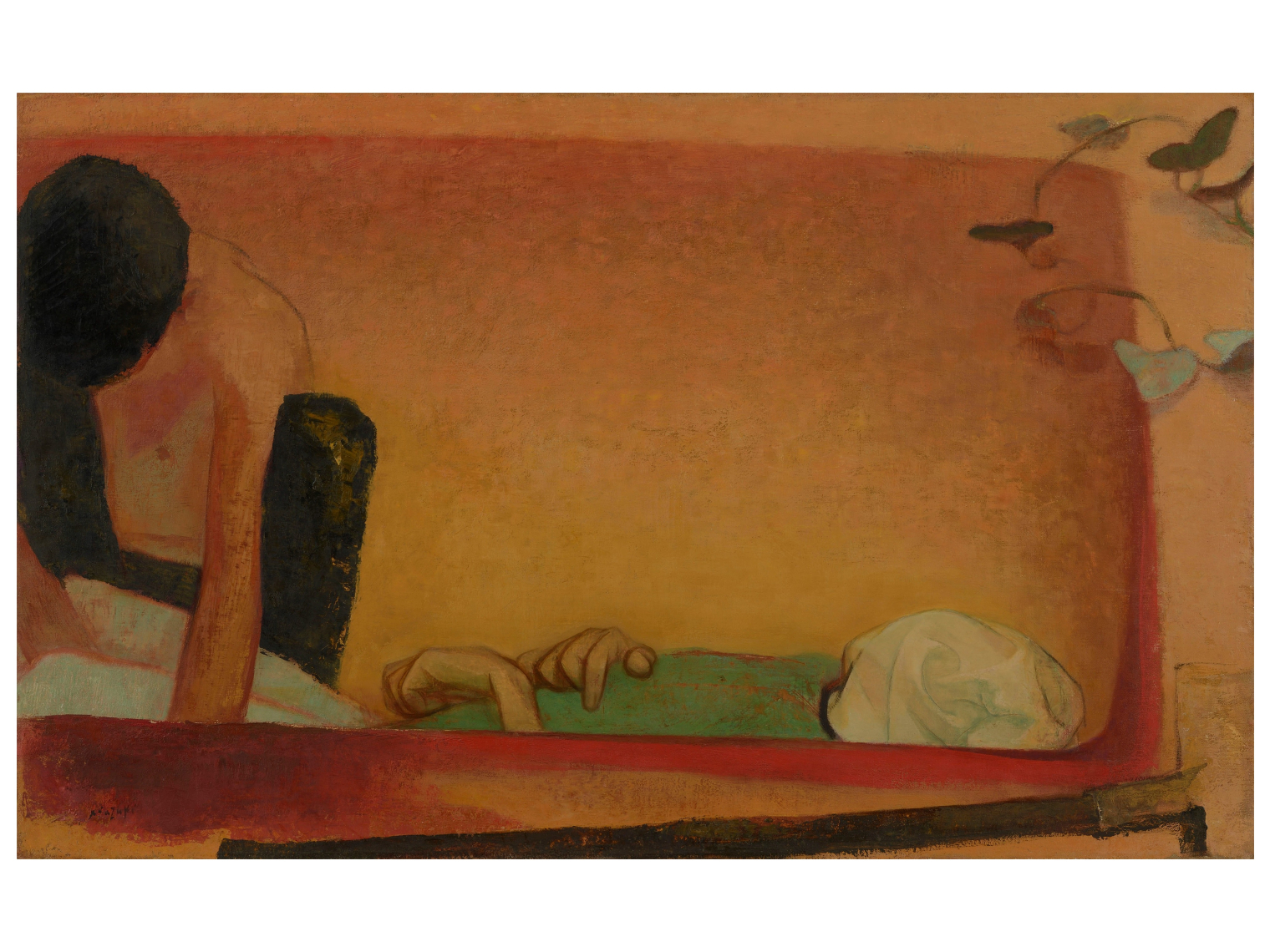 Ясуо Кадзуки. Похороны, 1948 год © Художественный музей префектуры Ямагути