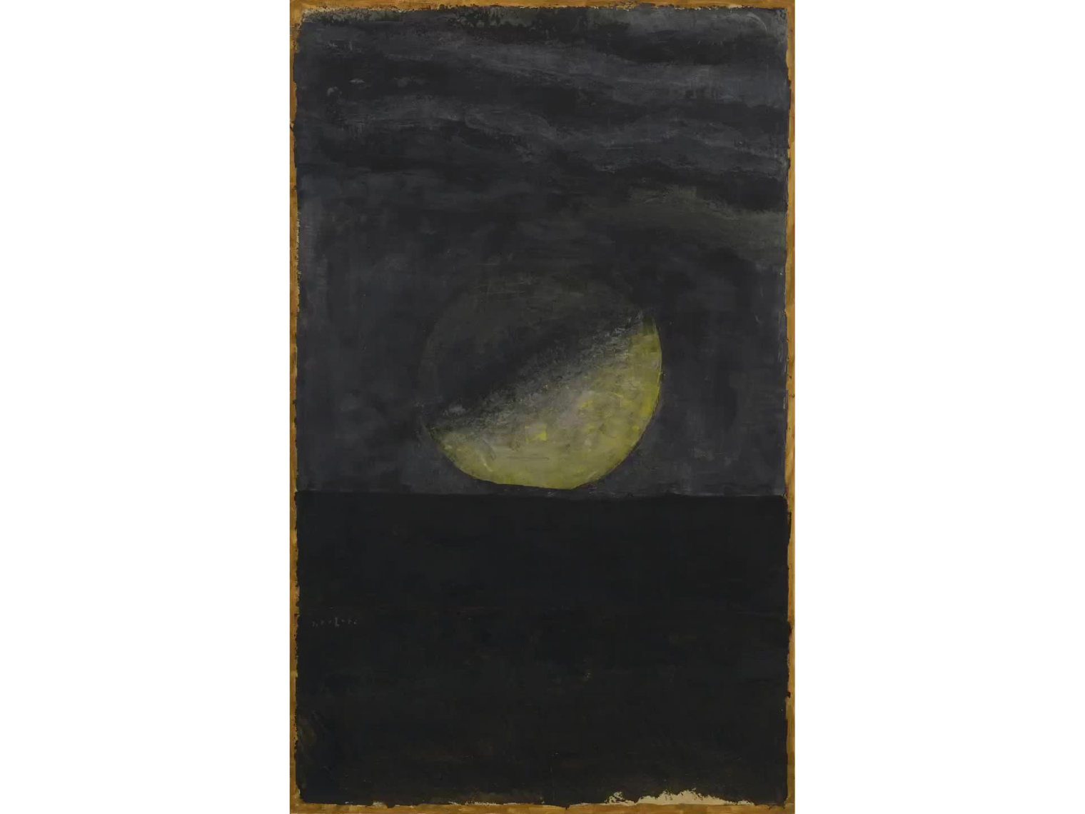 Ясуо Кадзуки. Восход луны, 1974 год © Художественный музей префектуры Ямагути